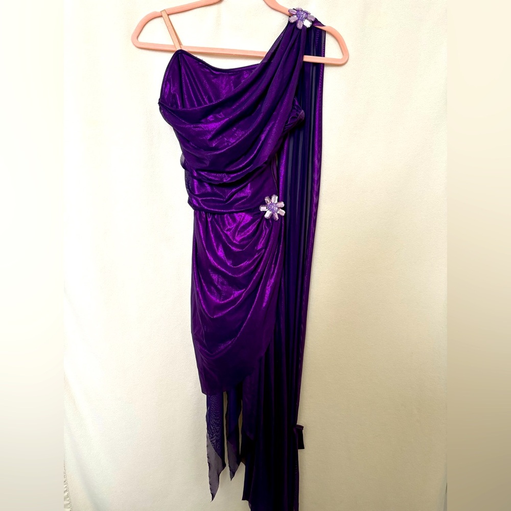 Women’s lyrical dress. Metallic purple size S